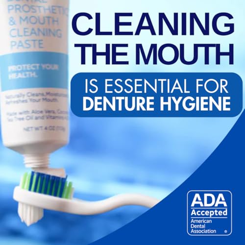 Dr. B Cleanadent All-Natural Denture Toothpaste 4 oz - Removes Odors & Stains