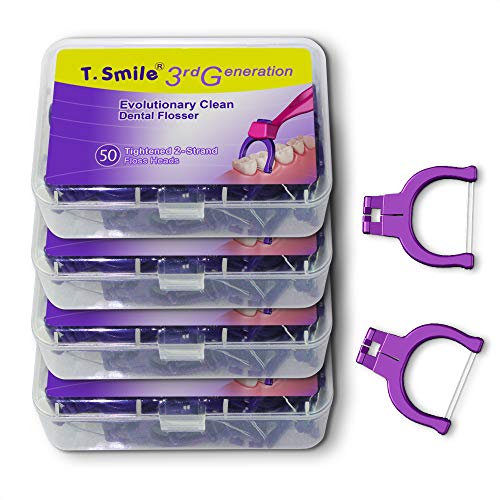 T.Smile Evolutionary Clean Dental Flossers Kit - 200 T-Tension Refills