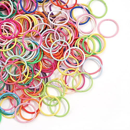 CÉLLOT 300pcs No Crease Hair Ties for Kids - 2.7cm Ponytail Holders