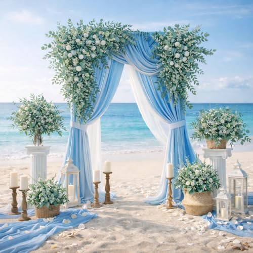 Artificial Eucalyptus Leaves - 130 Stems Faux Greenery for Decor