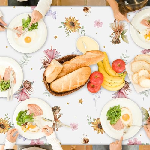 Fairy Birthday Tablecloths - 3 Pack Floral Party Covers