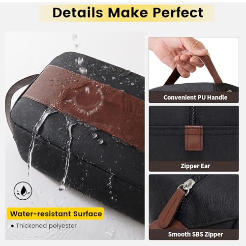 Vorspack Water-Resistant Toiletry Bag for Travel - Large Capacity, Organized Compartments