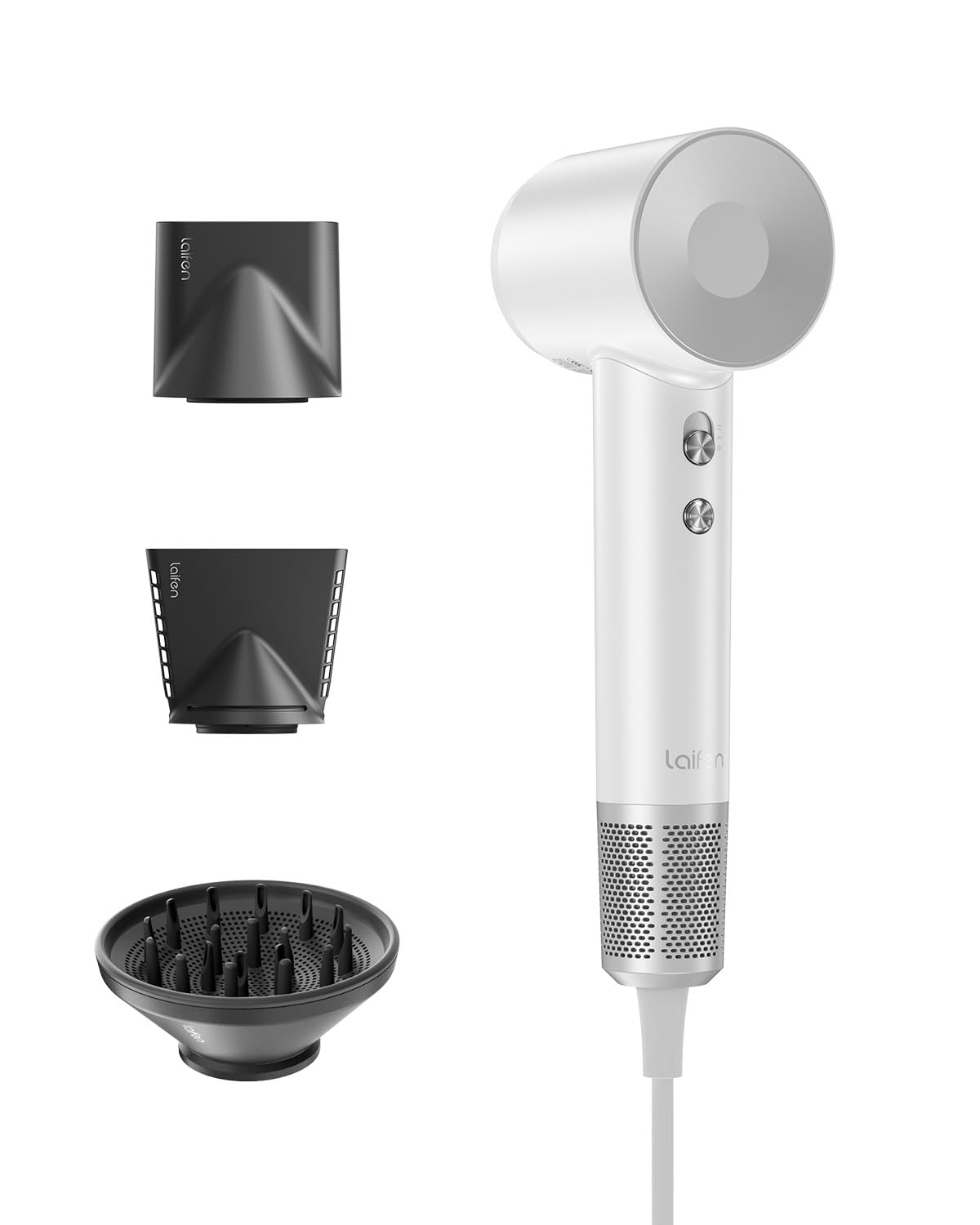 Laifen Swift Hair Dryer - High-Speed 200M Ionic Blow Dryer with Brushless Motor | Fast Drying, Low Noise, Magnetic Nozzle