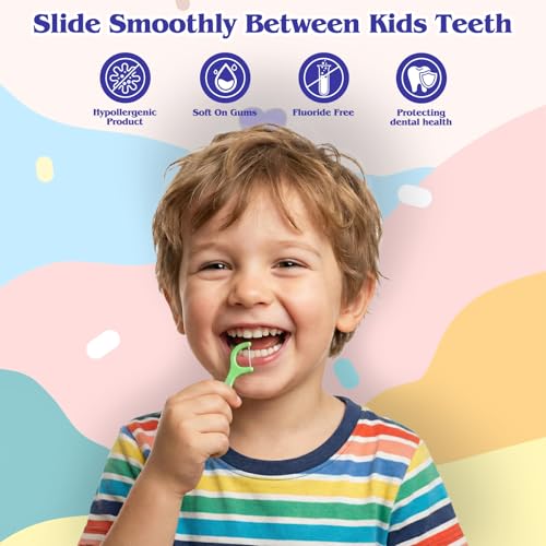 240 Count Kids Dental Floss Picks - Fun Animal-Shaped Toddler Flossers