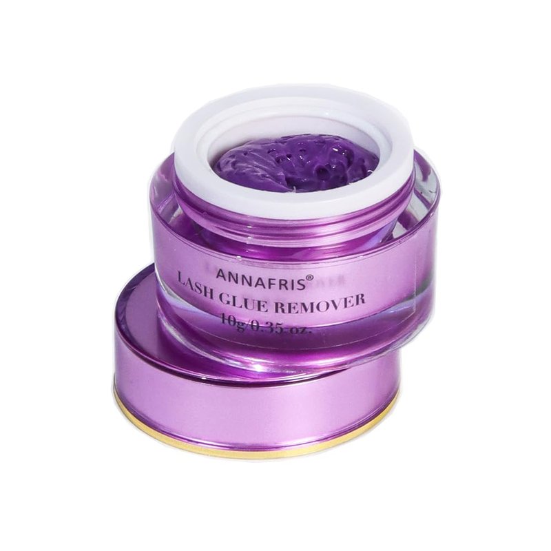 ANNAFRIS Cream Lash Remover for Eyelash Extensions,10g Eyelash Glue Remover Lash Tech Supplies for Salon Use,Grape Flavored