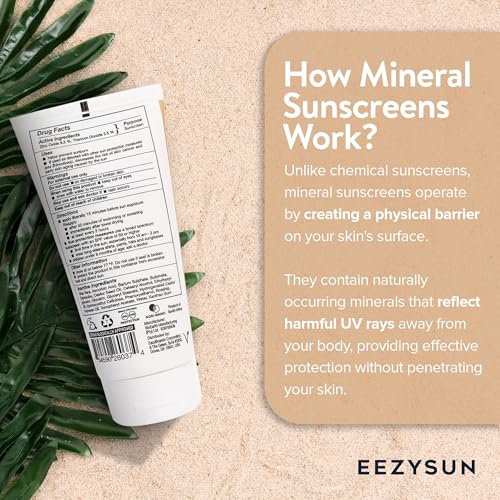 EEZYSUN Mineral Sunscreen SPF 50 - Non-Greasy Face & Body Protection