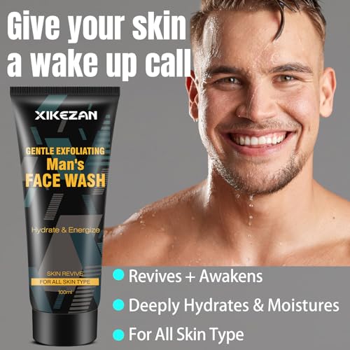 XIKEZAN Men's Grooming Gift Set - 3-in-1 Body Wash, Face Wash & Deodorant