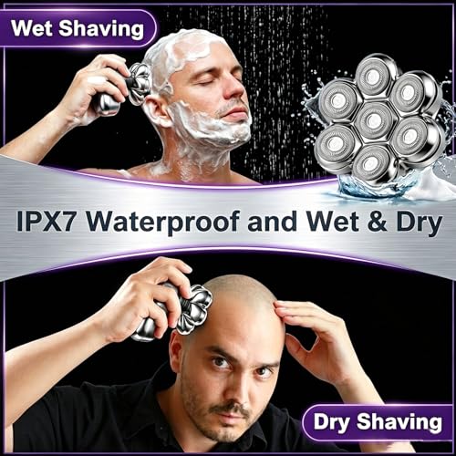 7D Magnetic Replacement Head for Electric Rotary Shavers - Universal Fit