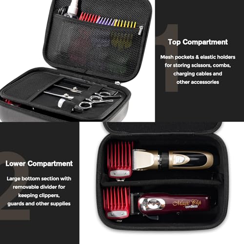 ProCase Hard Travel Case for Hair Clippers and Grooming Kits