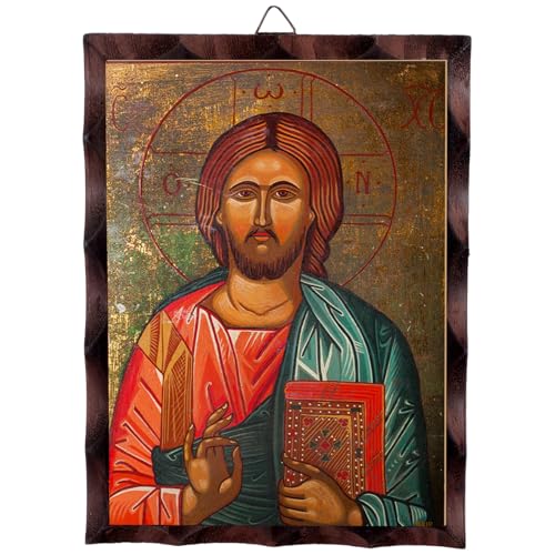 Greek Orthodox Icon of Jesus Pantokrator - 6.3" x 4.7"