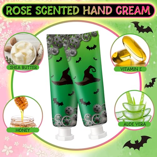 Loopeer 24 Pcs Witch Hand Cream Set - Green Witch Theme Party Favors