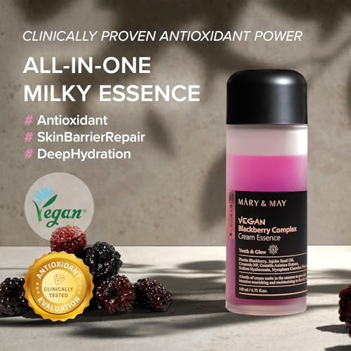 Mary&May Vegan Blackberry Cream Essence - Dual-Phase Hydrating Toner