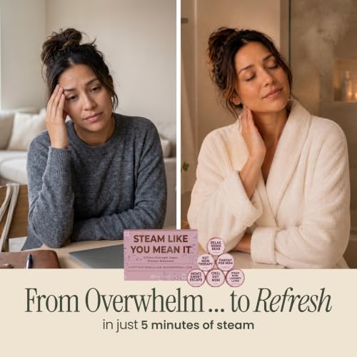 MESMOS Aromatherapy Shower Steamers - 6-Pack Relaxation Gift Set for Mom
