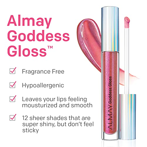 Almay Goddess Gloss Holographic Lip Gloss, Flame, 2-Pack