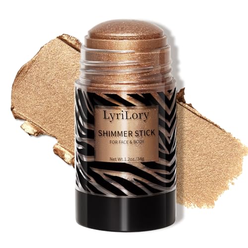 LyriLory Copper Shimmer Highlighter Stick - Multi-Use Radiance