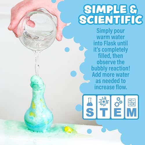 Tub Works Kids Bath Bomb Potion 6-Pack | Nontoxic Fun Science Bath Toys