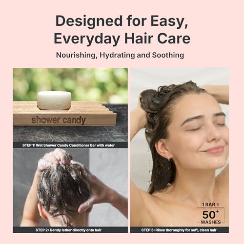Natural Conditioner Bar for Normal Hair - Pineapple Mango Milk Scent, 1.3oz | Eco-Friendly, Travel Ready, Pack of 1