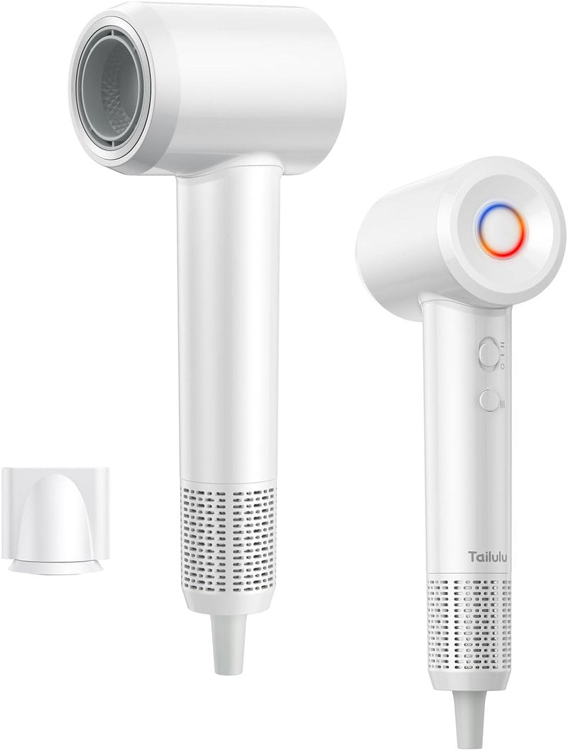 High-Speed Ionic Hair Dryer - 160,000 RPM Portable & Lightweight | Fast-Drying, Quiet with Nozzle for Home & Travel