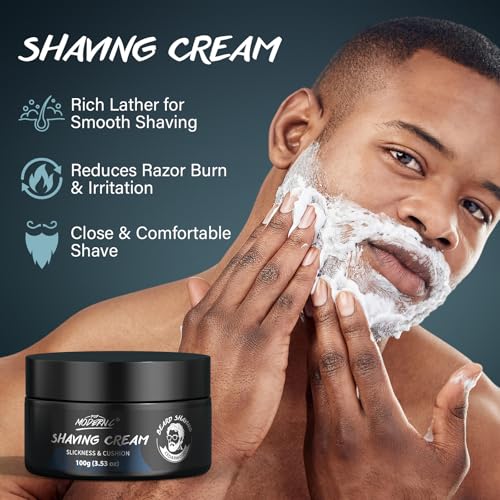 Men's Shaving Kit Gift Set with Pre-Shave Oil, Shaving Cream & Aftershave - Natural Cedar Scent