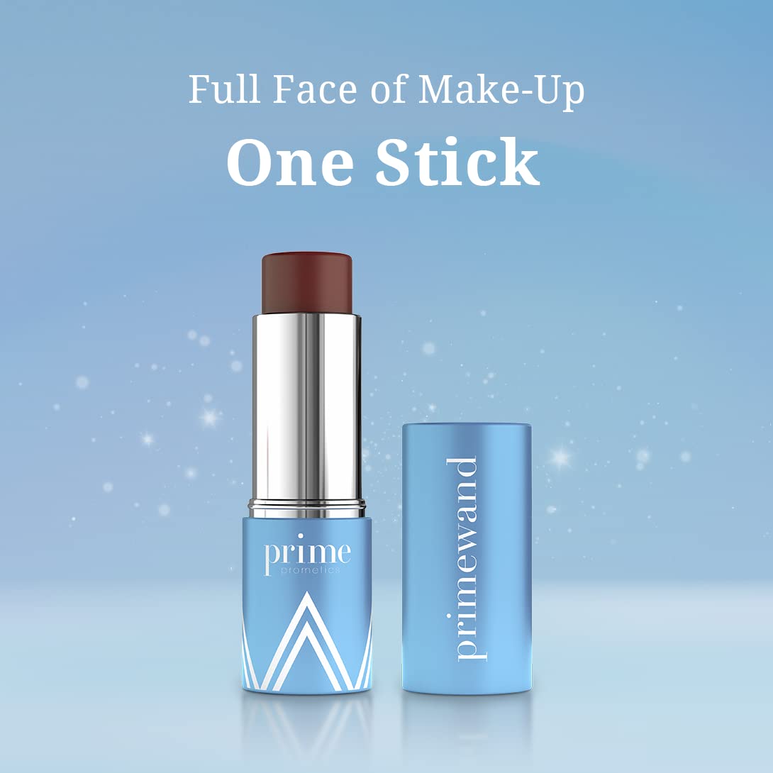 PrimeWand Pigment Makeup Stick | Natural Pro-Age Contour & Blush for Mature Women - Versatile Blush, Lipstick & Contour in One
