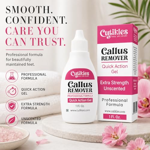 Cutikles Callus Remover Gel – Extra Strength for Smooth Feet