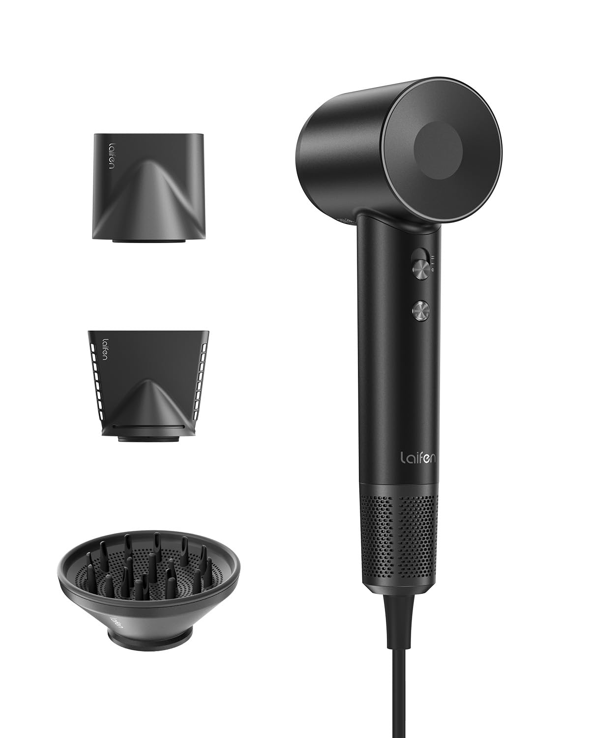 Laifen Swift Hair Dryer - High-Speed 200M Ionic Blow Dryer with Brushless Motor | Fast Drying, Low Noise, Magnetic Nozzle