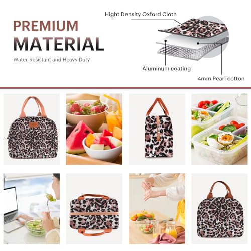 Insulated Lunch Bag for Adults - Leakproof Cooler Tote (Black Panther)