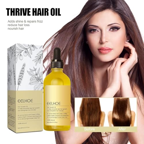Deuiosna Colorless Natural Hair Growth Oil 2PC with Rosemary Scent for Damaged & Thin Hair
