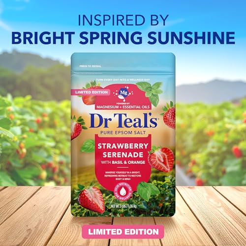 Dr Teal's Strawberry Serenade Epsom Salt Soak - 3 lbs