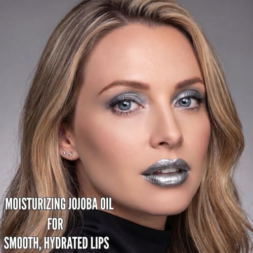 Mynena ISteel Silver Gray Shimmer Lip Gloss Hydrating & Non-Sticky