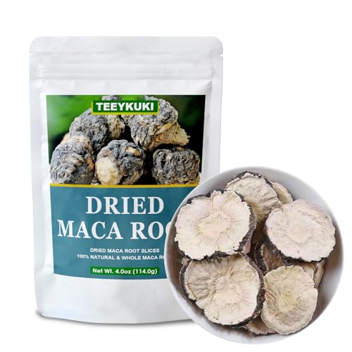 Premium Black Maca Root Slices - 4oz Non-GMO Dried Superfood