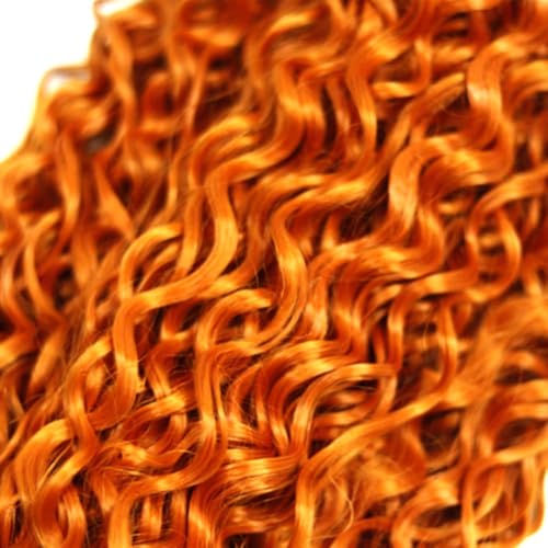 Aikebi 350 Ginger Orange Water Wave Human Hair Bundles 8-12 Inch