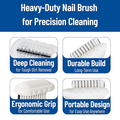 SPARTA 5-Inch Hand and Nail Scrub Brush with Dual Bristles for Commercial Foodservice