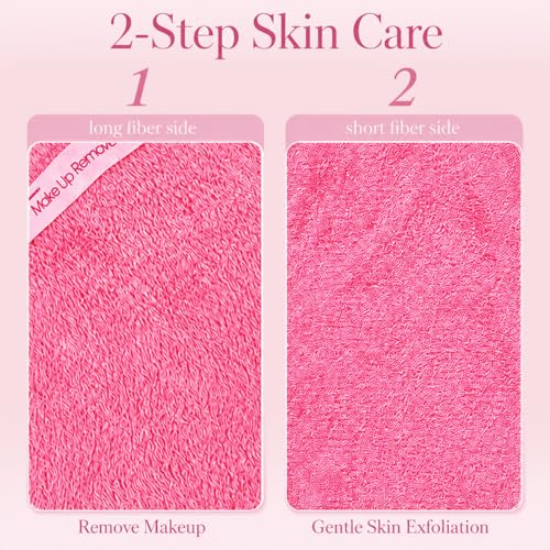 Puomue 5 Pack Ultra Soft Microfiber Makeup Remover Cloths