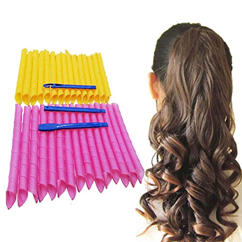 Orgrimmar 30PCS No Heat Magic Hair Curlers for Extra Long Hair (55cm)
