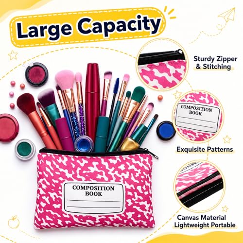 24 Pcs Back to School Makeup Bags - Teacher Appreciation Gifts