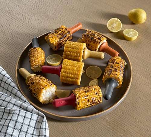 Zyliss Corn Holders 4pc Set - Stainless Steel & Eco-Friendly Handles
