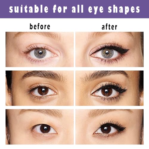 Dual Ended Black Cat Eye Liquid Eyeliner with Wing Stamp
