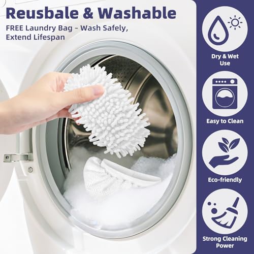 LOVECO Universal Steamer Cloth Covers Set - 6 PCS Microfiber & Chenille