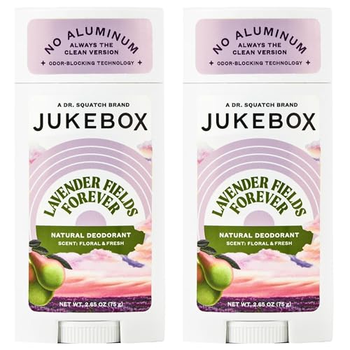 Jukebox Natural Women’s Deodorant, Lavender Fields, Aluminum-Free (2-Pack)