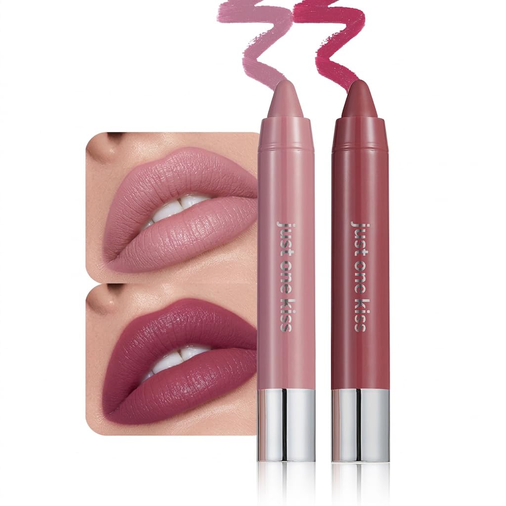 Neutral Nude Hydrating Cream Lipstick - Moisturizing Lip Crayon for Women | Smooth Application, Ombre Shades, 01#