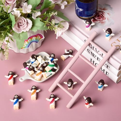 60 Mini Jesus Figurines - Tiny PVC Christ Dolls for Gifts & Events
