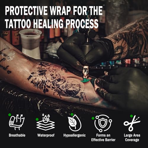 Transparent Waterproof Tattoo Aftercare Bandage Roll - 6in x 2.2yd