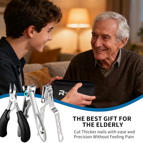7-Piece Toenail Clipper Kit for Seniors - Professional Thick Nail Care