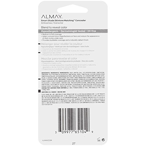 Almay Smart Shade Concealer - Hypoallergenic, Oil-Free, Buildable Coverage