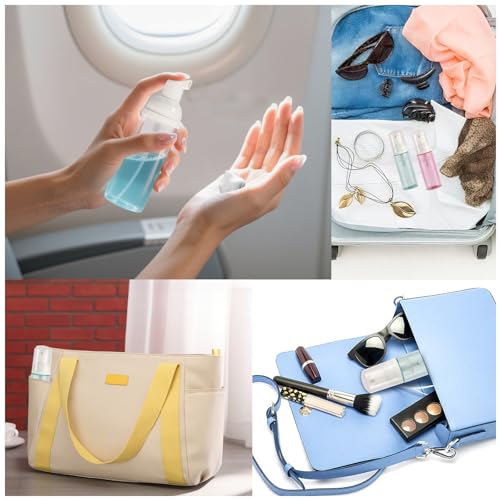 3pcs 2oz Travel Foam Pump Bottles - Leakproof & Portable Dispenser