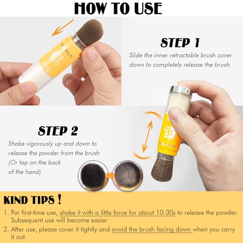 Mineral Powder Sunscreen SPF 35 - Setting Makeup for Face & Scalp