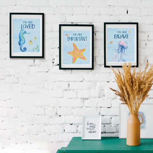 Inspirational Sea Marine Life Posters Set of 6 - 8x10 Unframed