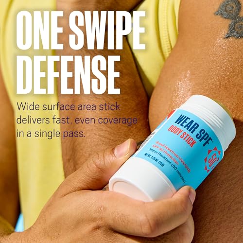 WearSPF SPF 50 Sunscreen Body Stick - Hydration-Locking Formula (1-Pack)
