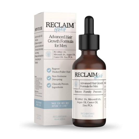 Hair Growth Support Serum - RU58841 & Minoxidil Formula for Thicker, Fuller Hair | 60ml with Natural Hydrating Oils